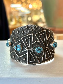 Turquoise Cuff (6) by Delbert Arviso