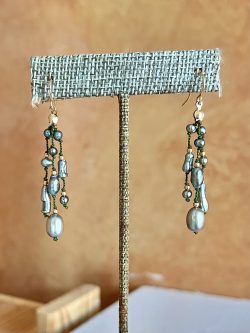 Knotted Pearl-drop Earrings (5)