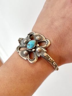 Turquoise Silver Cuff Bracelet