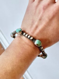 Silver and Turquoise Bangle