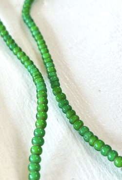 Ghanaian Glass Beads (Green)