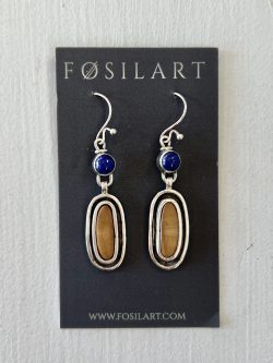 Sterling Silver & Antique Pottery Earrings (2)
